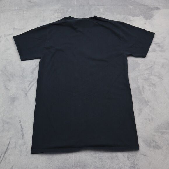 Jerzees Shirt Mens S Black Short Sleeve Crew Neck Graphic Print Cotton T Shirt - Picture 11 of 16
